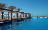 The exclusive Monte Carlo Beach Club, open to visitors on a day pass, is part of the massive Saadiyat Island development.