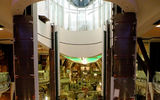 The Rising Tide Bar is on the Promenade level and lifts up three levels to the Central Park neighborhood.