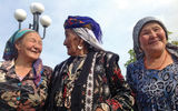 Women in the region generally dress modestly, but faces are never covered. Photo by Michel Behar