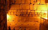 Tourists can walk in the excavated tunnels below Jerusalem's Old City, an extensive labyrinth of tunnels, arches and streets that have been underground for centuries.