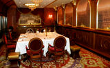 A private dining room in Remy, Disney's $75-per-person French specialty restaurant. The room, like the restaurant, is inspired by the Disney film "Ratatouille." The cuisine is designed by a tag-team of chefs, Arnaud Lallement who comes from a Michelin two-star restaurant in France, and Chef Scott Hunnel from Walt Disney World.