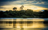 A sunset in the Pantanal.