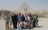 USTOA members visited the Sphinx and Pyramids at Giza at the first stirrings of a heavy sandstorm.
