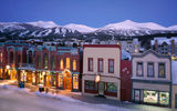 The town of Breckenridge, as seen at night.