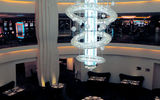 The Norwegian Epic has the largest LED chandelier at sea, installed in the ship's Epic Casino, also the largest at sea.