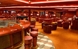 A haven for cigar lovers, the Robusto Bar seats 147 on aft Deck 4.  Photo by Peter Knego/www.maritimematters.com