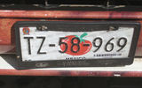 The tomato is the symbol of the state of the Sinaloa, where Mazatlan is located, and is on all license plates.
