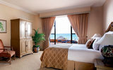 An oceanview suite with a terrace.