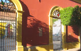 Colorful, old buildings line the streets of Mazatlan in the city's historic center.
