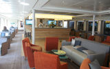 Pops of color in the Odin's observation lounge.