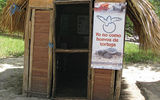 A shelter for turtle eggs at the Punta Teonoste Nature Lodges and Beach Spa.