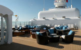 There are 41 Concierge-class cabins that have a private concierge lounge and private sundeck, shown here.