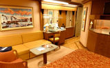 The Carnival Splendor has 42 Ocean View Balcony Suites. Photo by Peter Knego/www.maritimematters.com