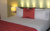 A guest room at the 18-room Hotel Jonathon, which opened in September 2012 near Plazuela Machado in Mazatlan's historic city center.