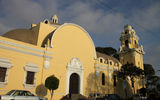 The Church of the Holy Cross, which faces the main square in Lima's Barranco district.
