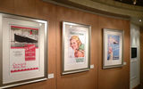 The art gallery on the Queen Elizabeth features old photos from the original Queen Elizabeth and old Cunard posters.
