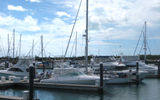 The deep-water marina at Sandals Emerald Bay can accommodate yachts up to 140 feet long.