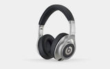 The Beats Executive model, marketed by rapper Dr. Dre, features active noise cancellation, a sleek aluminum body and soft leather ear cushions while delivering high-end sound. They are lightweight, fold flat and are comfortable for long-distance airline travel. Each set comes with two AA batteries, 3.5mm audio cable, airline adapter plug, remote microphone and a hard-shell carrying case.