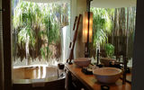 The bathroom of a Rosewood Mayakoba suite.