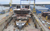Progress on the Allure of the Seas as of April 2009.