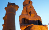 Built by New Kingdom pharaoh Amenhotep III in the 14th century B.C., the Luxor Temple is beautifully and dramatically lighted each evening.