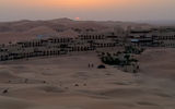 The exclusive, isolated Qasr Al Sarab Desert Resort by Anantara, located in the dunes of the Liwa Desert.