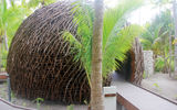 Some spa structures are built to resemble bird's nests. TW photo by Arnie Weissmann