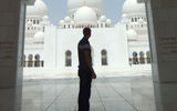 "Feeling like an out-of-place Westerner, Sheikh Zayed Mosque, Abu Dhabi"