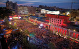 Several of the headline performances at the 35th Montreal Jazz Festival, which took place this year June 26 to July 6, were staged at the outdoor Place des Festivals. The 36th edition will be held June 26 to July 5.