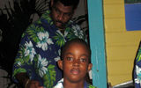 A young drummer in a St. Lucian band. TW photo by Gay Nagle Myers