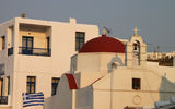 A church in Mykonos Town. The island of Mykonos is said to have more than 400 churches and chapels.