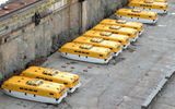 Lifeboats ready to be put on the Allure of the Seas
