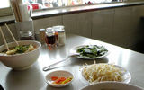 Pho, a typical Vietnamese soup, at Pho 2000 in Ho Chi Minh