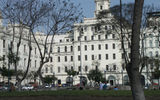 Buildings on San Martin Square, a short distance from Lima's Plaza Mayor.