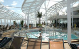 The adults-only solarium has one pool and two whirlpools, along with its own Solarium Bistro with a focus on healthy food.