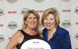 For the second consecutive year, InterContinental Hotels Group took the Best Hotel honors for Asia and Europe. Alice McQuade of InterContinental, left, and Laura Fastie of American Express accepted the awards.