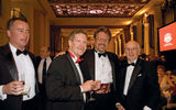 Bob Binder, president, Oceania Cruises; Roland Largay, chairman of Largay Travel; Scott Ahlsmith, EVP-global tech., Virtuoso; Paul Largay, president, Largay Travel. (photo by Lisa Quinones/Black Star)