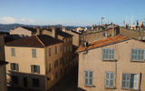 Picture-postcard view of Saint-Tropez from the top floor of the village's Hotel de Paris.