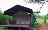 A three-person tent at Gamewatchers Safaris' Porini Mara Camp.