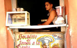 Entrepreneurs operate small kiosks selling sweets, fruits and juices under regulations that now permit such businesses.