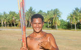 Portrait of a javelin thrower who gave his name as Teinaore. He was a bit concerned when, after typing his name into my iPad, it was spelling-corrected to "tie wore."