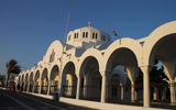 The cathedral in Fira, Santorini's capital city.
