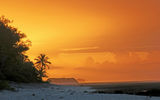 The sunset on the ocean side of Rangi...