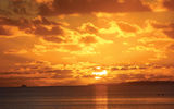 ...and the sunset on the lagoon side.