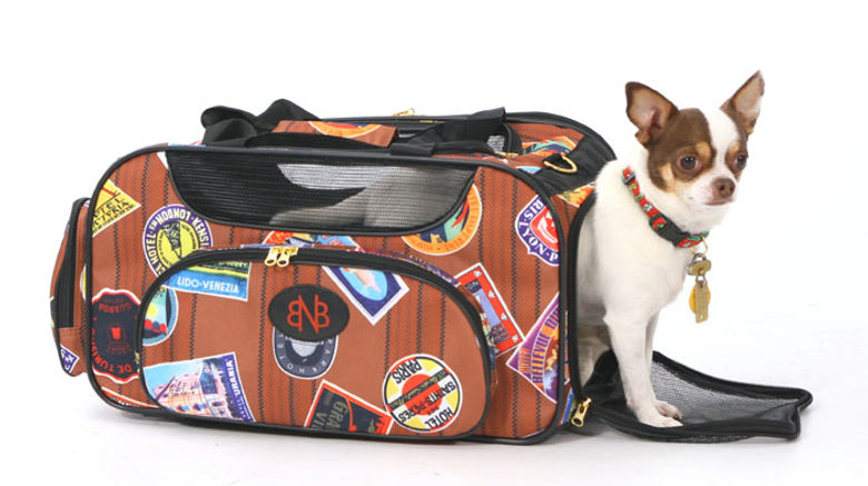 What's New What's Hot is Travel Weekly's look at useful and fun travel gadgets, edited by Joe Rosen. First up, the Bark n Bag Traveler Weekender. No pampered pooch or kitty on the go should be without this classy pet carrier, whose polyester-fiber fabric, which features faux travel stamps from all over the globe, is made of recycled plastic PET bottles (no pun intended).