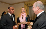 From Marriott Int'l, Julius Robinson, VP-sales; Catherine Leitner, director of public relations; and Peter Pincus, Marriott global sales. (photo by Steve Hockstein/Harvard Studio)