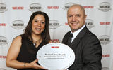 The Riviera Maya Tourism Bureau's Gabriela Verduzco and Javier Aranda accepted the Best in Mexico honors.