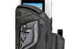 Some travelers prefer to carry their essentials in a backpack, wherever and whenever they go, and for them an all-purpose carrier such as the Ogio Newt 15 should suit them perfectly. The backpack has a padded back panel for comfort; dual, adjustable foam shoulder straps and sternum strap for stability; an easy-access mesh pocket; a zippered stash pocket on the back panel; a zippered, fleece-lined valuables pocket; a padded tablet sleeve in the main compartment; and a fleece-lined, protective pocket for electronics.