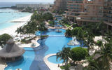 The pool area at the Fiesta Americana Grand Coral Beach Cancun.