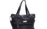 Another multi-purpose bag, this women's tote has what it takes when negotiating the neighborhood or traveling around the world. Both a handbag and a carryall, the Jane Marvel Metallic Metro Tote weighs less than a pound, has an adjustable and removable cross-body shoulder strap, double handles for hand or shoulder carry, side pockets, large front-zip pocket, interior zip pocket, two interior open pockets and a top zip closure.